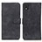 Leather Case Stands Flip Cover Holder K03Z for Nokia C2 2nd Edition Black