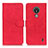 Leather Case Stands Flip Cover Holder K03Z for Nokia C21 Red