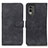 Leather Case Stands Flip Cover Holder K03Z for Nokia C210 Black