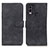 Leather Case Stands Flip Cover Holder K03Z for Nokia C22 Black