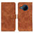 Leather Case Stands Flip Cover Holder K03Z for Nokia X100 5G Brown