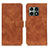 Leather Case Stands Flip Cover Holder K03Z for OnePlus 10 Pro 5G Brown