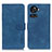 Leather Case Stands Flip Cover Holder K03Z for OnePlus 10R 5G Blue