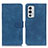 Leather Case Stands Flip Cover Holder K03Z for OnePlus 9RT 5G Blue