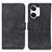 Leather Case Stands Flip Cover Holder K03Z for OnePlus Ace 2V 5G Black