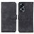 Leather Case Stands Flip Cover Holder K03Z for Oppo A38 Black