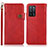 Leather Case Stands Flip Cover Holder K03Z for Oppo A56 5G Red