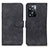 Leather Case Stands Flip Cover Holder K03Z for Oppo A57 4G Black