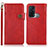 Leather Case Stands Flip Cover Holder K03Z for Oppo Reno5 A Red