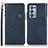 Leather Case Stands Flip Cover Holder K03Z for Oppo Reno6 Pro 5G Blue
