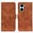 Leather Case Stands Flip Cover Holder K03Z for Realme C33 (2023)