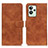 Leather Case Stands Flip Cover Holder K03Z for Realme GT2 Pro 5G Brown