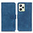 Leather Case Stands Flip Cover Holder K03Z for Realme Narzo 50A Prime Blue