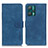 Leather Case Stands Flip Cover Holder K03Z for Realme Q5 5G Blue