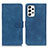 Leather Case Stands Flip Cover Holder K03Z for Samsung Galaxy A23 4G Blue