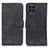 Leather Case Stands Flip Cover Holder K03Z for Samsung Galaxy M53 5G Black