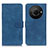 Leather Case Stands Flip Cover Holder K03Z for Sharp Aquos R8 Pro Blue