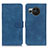 Leather Case Stands Flip Cover Holder K03Z for Sharp Aquos R8s Blue