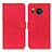 Leather Case Stands Flip Cover Holder K03Z for Sharp Aquos Sense7 Red