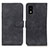 Leather Case Stands Flip Cover Holder K03Z for Sharp Aquos wish3 Black