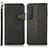 Leather Case Stands Flip Cover Holder K03Z for Sony Xperia 1 III Black