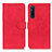 Leather Case Stands Flip Cover Holder K03Z for Sony Xperia 1 V Red