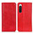 Leather Case Stands Flip Cover Holder K03Z for Sony Xperia 10 IV SO-52C Red