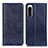 Leather Case Stands Flip Cover Holder K03Z for Sony Xperia 5 IV Blue