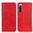 Leather Case Stands Flip Cover Holder K03Z for Sony Xperia 5 IV Red