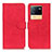 Leather Case Stands Flip Cover Holder K03Z for Vivo iQOO Neo6 5G Red