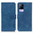 Leather Case Stands Flip Cover Holder K03Z for Vivo V21e 4G