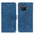 Leather Case Stands Flip Cover Holder K03Z for Vivo X80 5G Blue