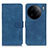 Leather Case Stands Flip Cover Holder K03Z for Vivo X90 Pro 5G Blue