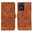 Leather Case Stands Flip Cover Holder K03Z for Vivo Y02S