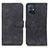 Leather Case Stands Flip Cover Holder K03Z for Vivo Y33e 5G Black