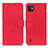 Leather Case Stands Flip Cover Holder K03Z for Wiko Y82 Red