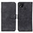 Leather Case Stands Flip Cover Holder K03Z for Xiaomi POCO C31 Black