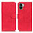 Leather Case Stands Flip Cover Holder K03Z for Xiaomi Poco C50 Red