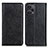 Leather Case Stands Flip Cover Holder K03Z for Xiaomi Poco F5 5G Black