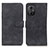 Leather Case Stands Flip Cover Holder K03Z for Xiaomi Poco M4 5G Black