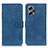 Leather Case Stands Flip Cover Holder K03Z for Xiaomi Poco X4 GT 5G Blue