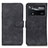 Leather Case Stands Flip Cover Holder K03Z for Xiaomi Poco X4 Pro 5G Black