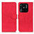 Leather Case Stands Flip Cover Holder K03Z for Xiaomi Redmi 10 India Red