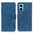 Leather Case Stands Flip Cover Holder K03Z for Xiaomi Redmi 10 Prime Plus 5G Blue