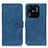 Leather Case Stands Flip Cover Holder K03Z for Xiaomi Redmi 10C 4G Blue