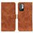 Leather Case Stands Flip Cover Holder K03Z for Xiaomi Redmi Note 10 5G