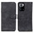 Leather Case Stands Flip Cover Holder K03Z for Xiaomi Redmi Note 10 Pro 5G Black