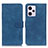 Leather Case Stands Flip Cover Holder K03Z for Xiaomi Redmi Note 12 Explorer Blue