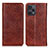 Leather Case Stands Flip Cover Holder K03Z for Xiaomi Redmi Note 12 Turbo 5G Brown