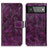 Leather Case Stands Flip Cover Holder K04Z for Google Pixel 6 5G Purple